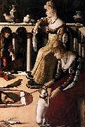 Vittore Carpaccio Two Venetian Ladies oil painting artist